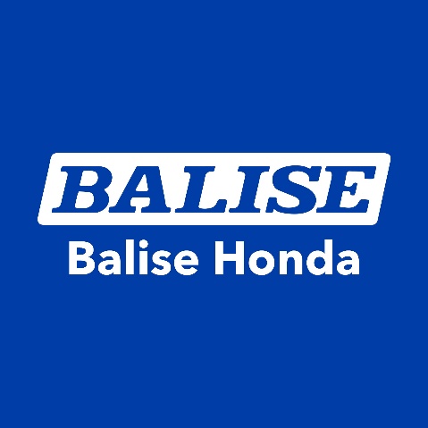 White “BALISE” text in a blue box above “Balise Honda” in white letters on a solid blue background, reflecting the precision and clarity found in MEP/FP designs by Engineered Systems Inc.