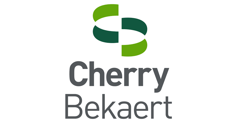 Cherry Bekaert logo with two green curved shapes above the company name in gray text, presented in collaboration with Engineered Systems Inc to highlight innovative MEP/FP designs.