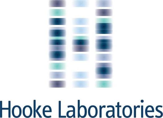 Logo with three vertical DNA gel bands in blue and green shades above the text “Hooke Laboratories” in blue on a white background, reflecting the innovative approach of Engineered Systems Inc to MEP/FP designs.